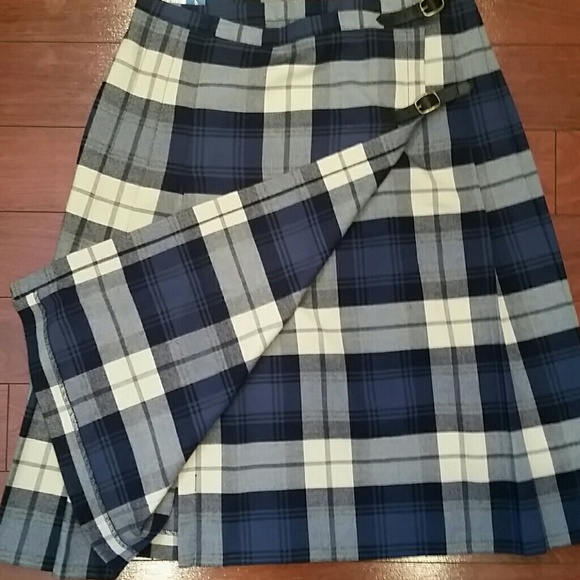 NWT Lands' End pleated wool skirt - Picture 3 of 4
